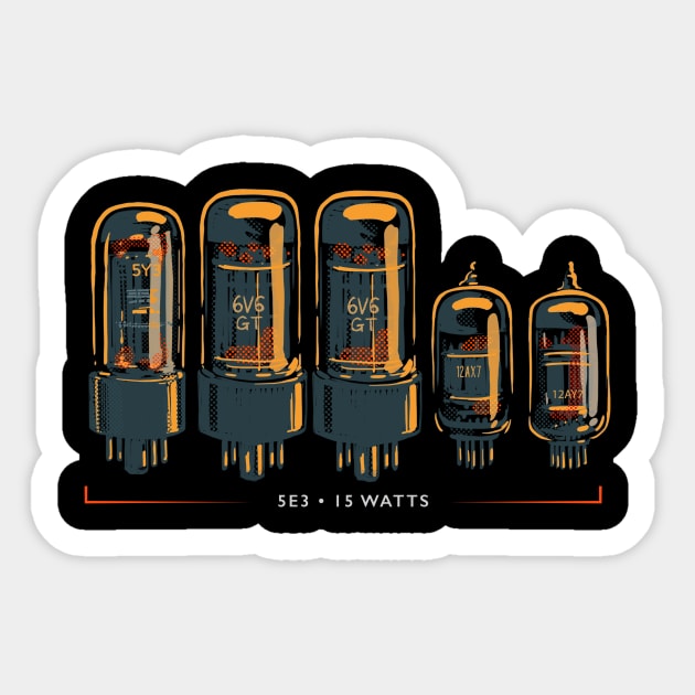 Legendary 5E3 guitar amp Sticker by SerifsWhiskey